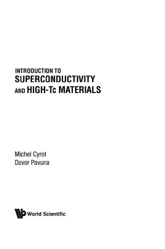 Book Cover Introduction To Superconductivity And High-Tc Materials