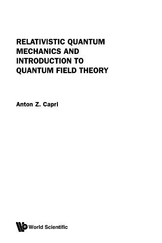 Book Cover Relativistic quantum mechanics and introduction to quantum field theory