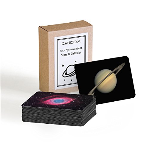 Book Cover CARDDIA Astronomical Objects STEM Flash Cards (Including Solar System Planets, Minor Planets, Satellites, Galaxies, Clusters, Nebulae...)