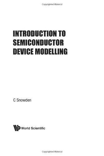 Book Cover Introduction To Semiconductor Device Modelling