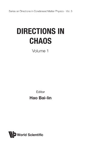 Book Cover Directions In Chaos - Volume 1 (Series on Directions in Condensed Matter Physics, Vol 3)