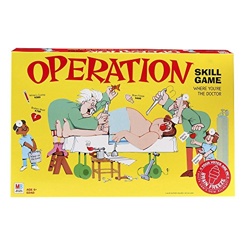 Book Cover Operation Electronic Board Game With Cards Kids Skill Game Ages 6 and Up (Amazon Exclusive)