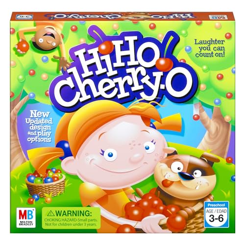 Book Cover Hasbro Hi Ho! Cherry-O Board Game for 2 to 4 Players Kids Ages 3 and Up (Amazon Exclusive)