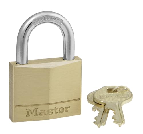 Master Lock 140D Padlock, 1 Pack, Brass
