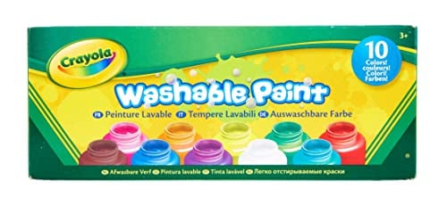 Book Cover Crayola Washable Kids Paint Set, 10 Count