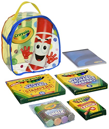 Book Cover Crayola Art Buddy Backpack, Art Tools Kit, Pip-Squeak Character Carrying Case, Great for School and Home