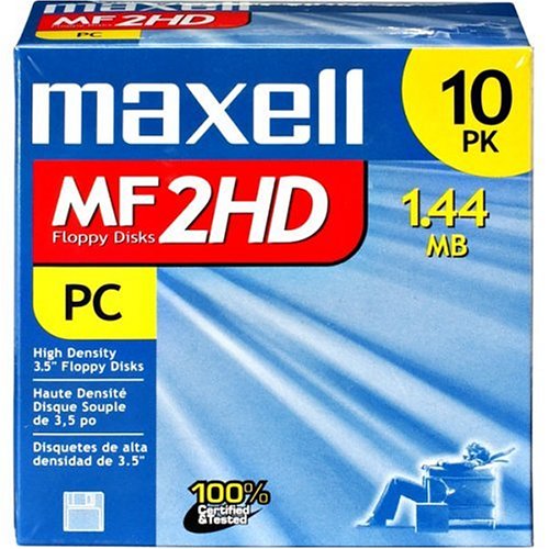 Book Cover Maxell 3.5 HD 1.44MB Pre-Formatted MF2HD 10-Pack