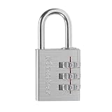 Master Lock 630D Luggage Lock, Brushed Aluminum, 1-3/16-Inch Wide
