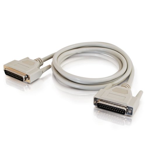 C2G 02665 DB25 M/M Serial RS232 Cable, Beige (6 Feet, 1.82 Meters)