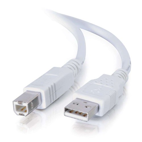 C2G USB 2.0Â A/B Cable 2Â m 2Â m USB A USB B WhiteÂ â€“Â USB Cable (2Â m, USB A, USB B, White)