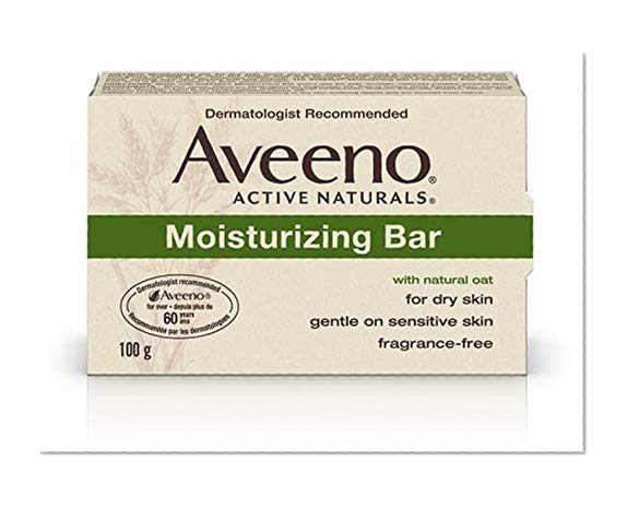 Aveeno Pain de produit hydratant Active Naturals Moisturizing - Enrichi en avoine colloïdale naturelle - Peau sèche - 310 g