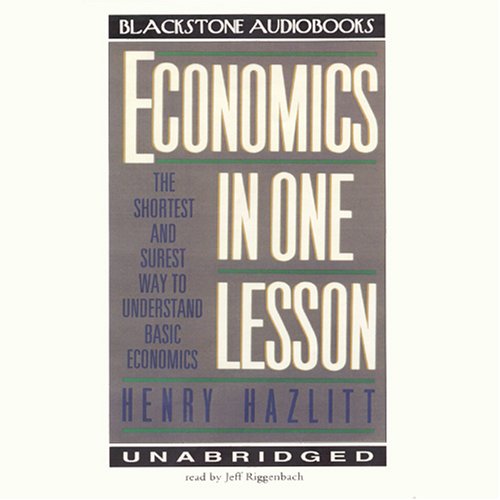 Book Cover Economics in One Lesson