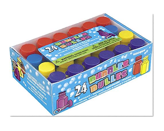 Unique Party - 95233 - Paquet de 24 Mini-Bouteilles à Bulles pour Pochettes - Cadeau