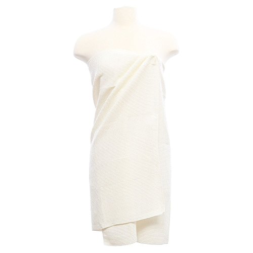 AQUIS - Waffle Body Towel, Ultra Absorbent & Fast Drying Microfiber Towel, White (29 x 55 Inches)