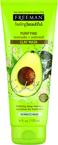 Freeman Feeling Beautiful Facial Clay Masque Avocado & Oatmeal 6 oz