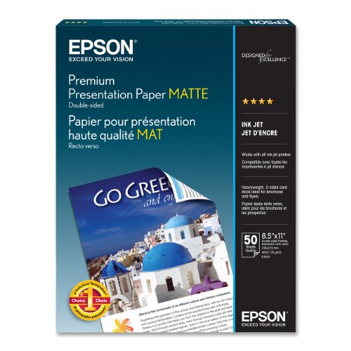 Book Cover Epson Premium Presentation Paper Matte, Double-sided - Letter - 8.5