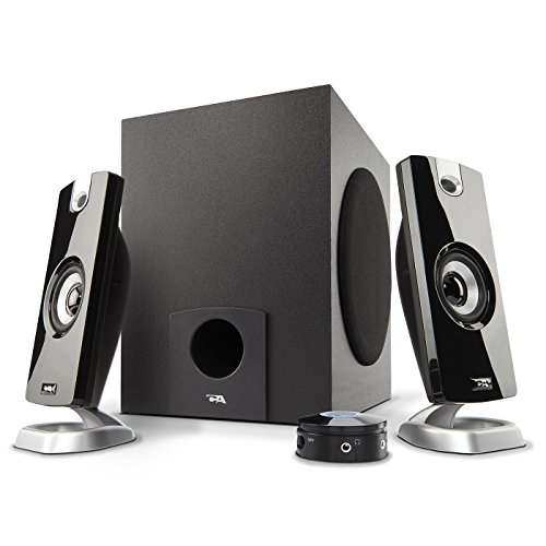 Book Cover Cyber Acoustics 2.1 Subwoofer Speaker System with 18W of Power â€“ Great for Music, Movies, Gaming, and Multimedia Computer Laptops (CA-3090) Green
