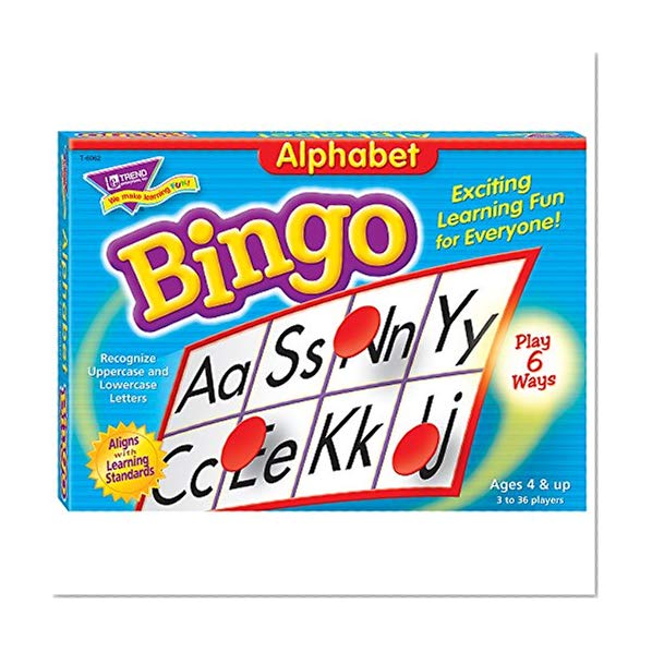 Book Cover Alphabet Bingo Games