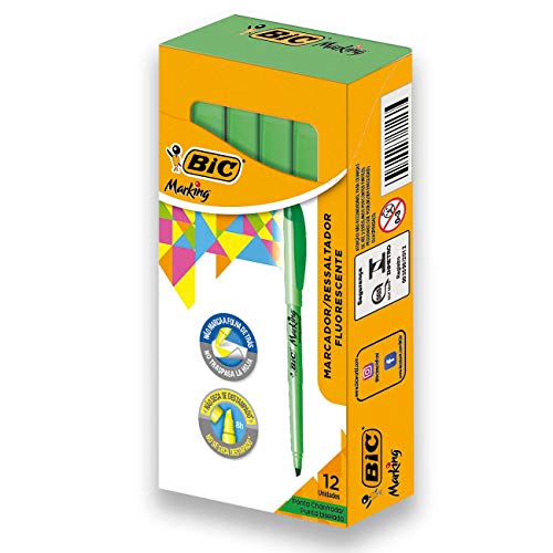 Book Cover BIC Brite Liner Highlighter, Chisel Tip, Green, 12-Count (BL11-GREEN)
