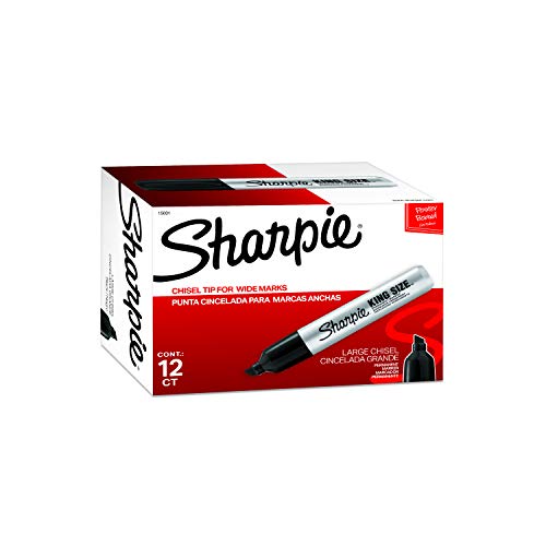 Book Cover Sharpie 15001 Box of 12 Sharpie Pro King Size Chisel Tip Permanent Markers