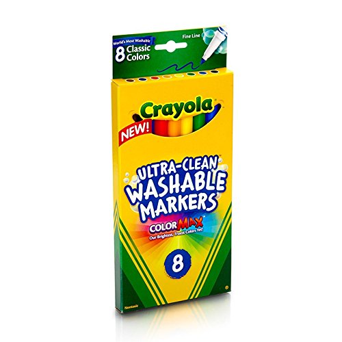 Book Cover Crayola 8ct Washable Markers Fine