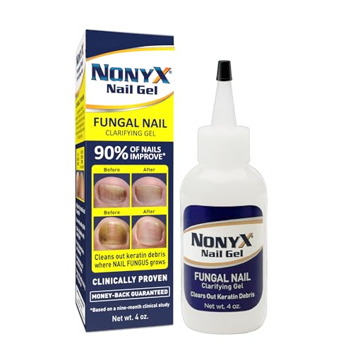 NONYX Fungal Nail Clarifying Gel, Clears Out Keratin Debris Where Nail Fungus Thrives, 4 oz.