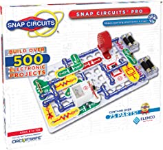 Book Cover Snap Circuits PRO SC-500 Electronics Exploration Kit | Over 500 STEM Projects | 4-Color Project Manual | 75+ Snap Modules | Unlimited Fun