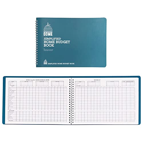 Dome(R) Simplified Home Budget Book, 7 1/2in. x 10 1/2in, Teal