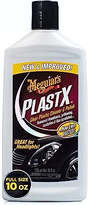 Book Cover Meguiar's G12310 PlastX Clear Plastic Cleaner & Polish, 10 Fluid Ounces