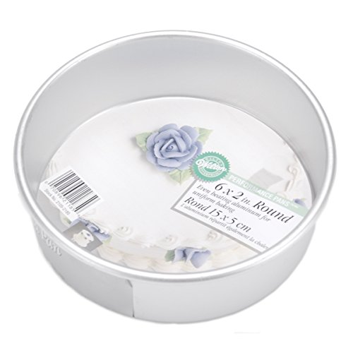 Wilton Performance Pans Aluminum Round Cake Pan, Create Delicious Cakes, Mouthwatering Quiches and More in this Durable, Even-Heating, 6-Inch