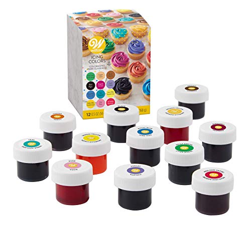 Book Cover Wilton Icing Colors 12-Piece Gel Food Coloring Set