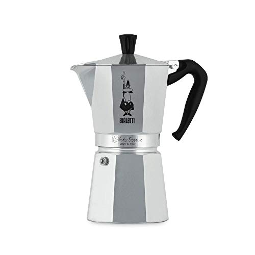 Bialetti Express Moka Pot, 9-Cup, Aluminum Silver