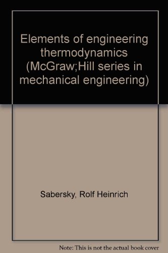Elements of Engineering Thermodynamics