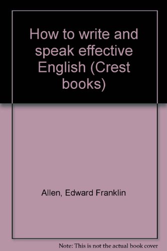 How to Write and Speak Effective English