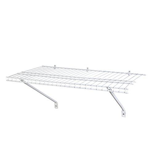 ClosetMaid 1021 Wire Shelf Kit, 2-Feet X 12-Inch, White
