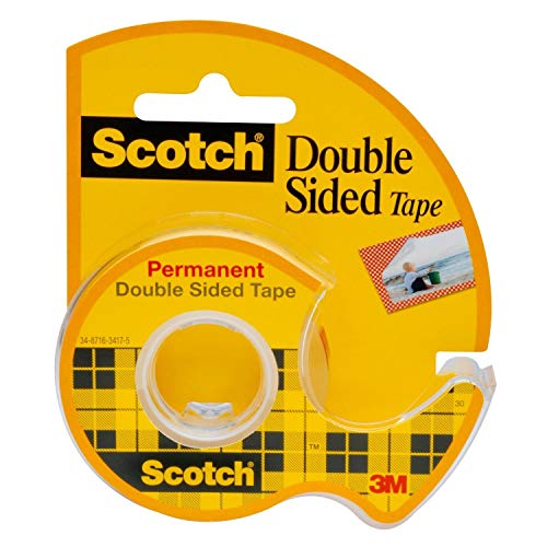 Scotch Brand Double Sided Tape, Strong, Photo-Safe, Engineered for Holding, 3/4 x 300 Inches, Boxed, 1 Roll (237)