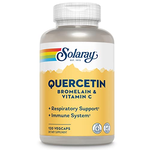 Book Cover SOLARAY QBC Plex | Quercetin & Bromelain Plus Vitamin C | Year Round Immune Function & Respiratory Health Support | Non-GMO & Vegan | 120 VegCaps