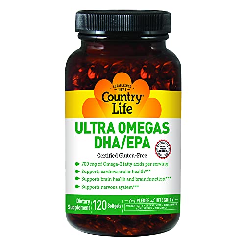 COUNTRY LIFE Vitamins OMEGAS,Ultra, 120 SGEL