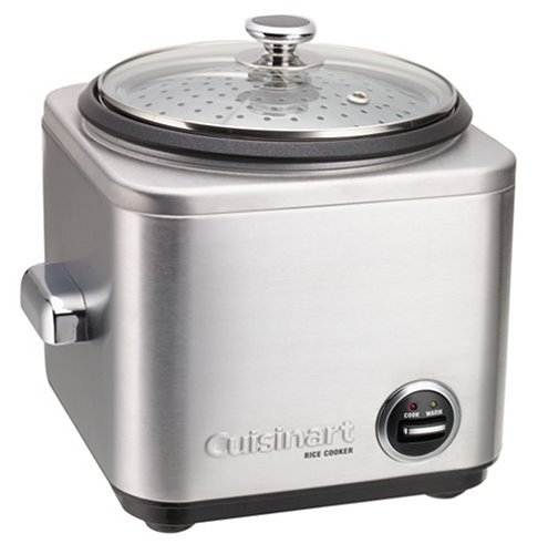 Book Cover Cuisinart CRC-400 Rice Cooker, 4-Cup, Silver