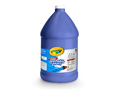 Book Cover Crayola Washable Paint, Blue Paint, Classroom Supplies, 1 Gallon