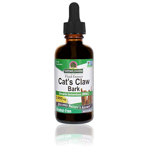 Nature's Answer Cat's Claw Inner Bark | Supports Healthy Joint & Muscle Function | Gluten-Free, Alcohol-Free, Vegan, Kosher Certified & No Preservatives 2oz