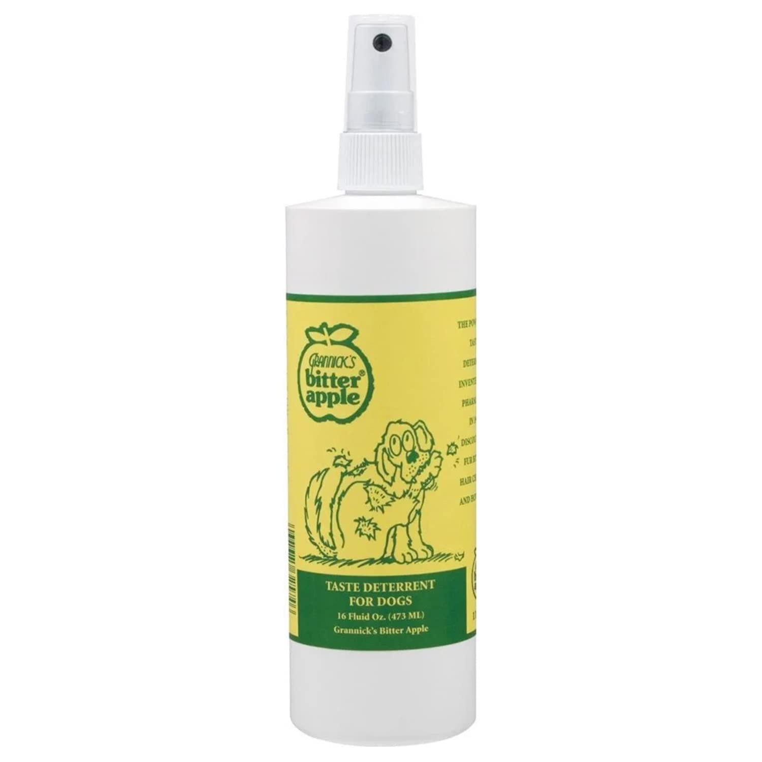 Book Cover Grannick's Bitter Apple for Dogs Spray Bottle, 16 Ounces, Golds & Yellows (1116AT) 16 Ounces (Pack of 1)