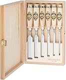 Two Cherries 500-1561 6-Piece Chisel Set in Wood Box