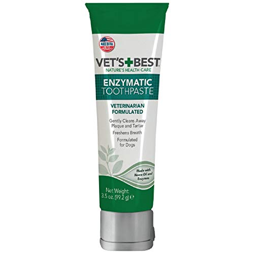 Book Cover Vetâ€™s Best Enzymatic Dog Toothpaste | Teeth Cleaning and Fresh Breath Dental Care Gel | Vet Formulated | 3.5 Ounces