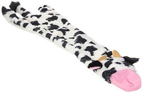 Ethical Pets Skinneeez Crinklers Cow Dog Toy, 23-Inch