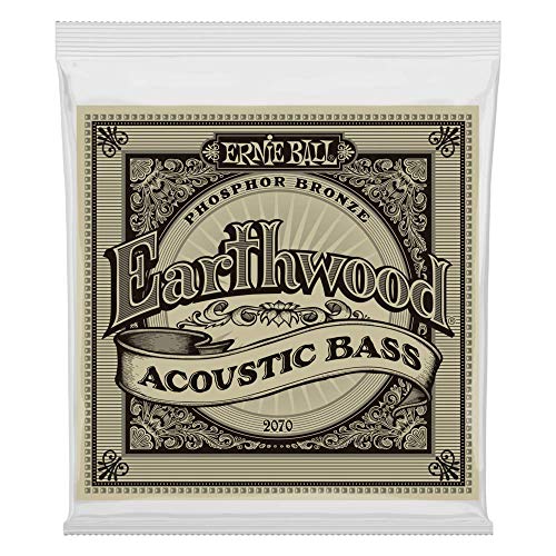 Book Cover Ernie Ball Earthwood Phosphor Bronze Acoustic Bass Set .045 - .095