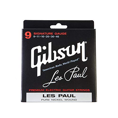 Gibson Les Paul Premium Electric Guitar Strings, Signature Gauge 9-46