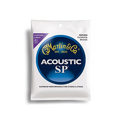 Martin MSP 4050 SP Phosphor Bronze Custom Light Acoustic Guitar Strings