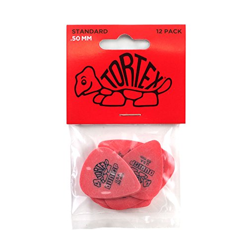 Dunlop Tortex Standard .50mm Red Guitar Pick - 12 Pack