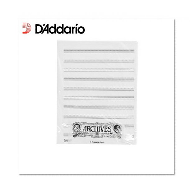 Archives Looseleaf Xerographic Manuscript Paper, 10 Stave, 50 Pages
